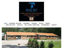 Tablet Screenshot of blueskyfarmz.com